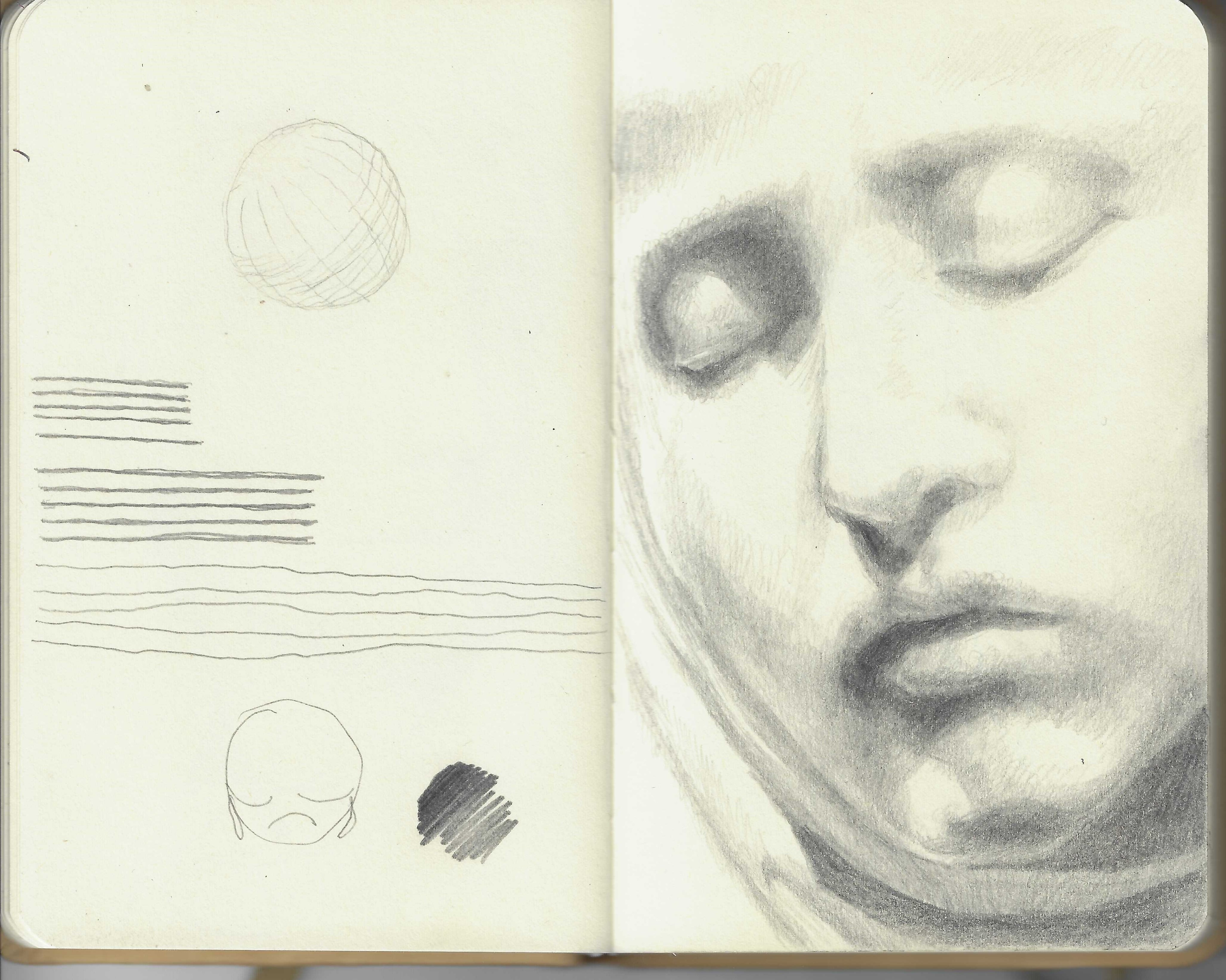 drawing of a sculpture